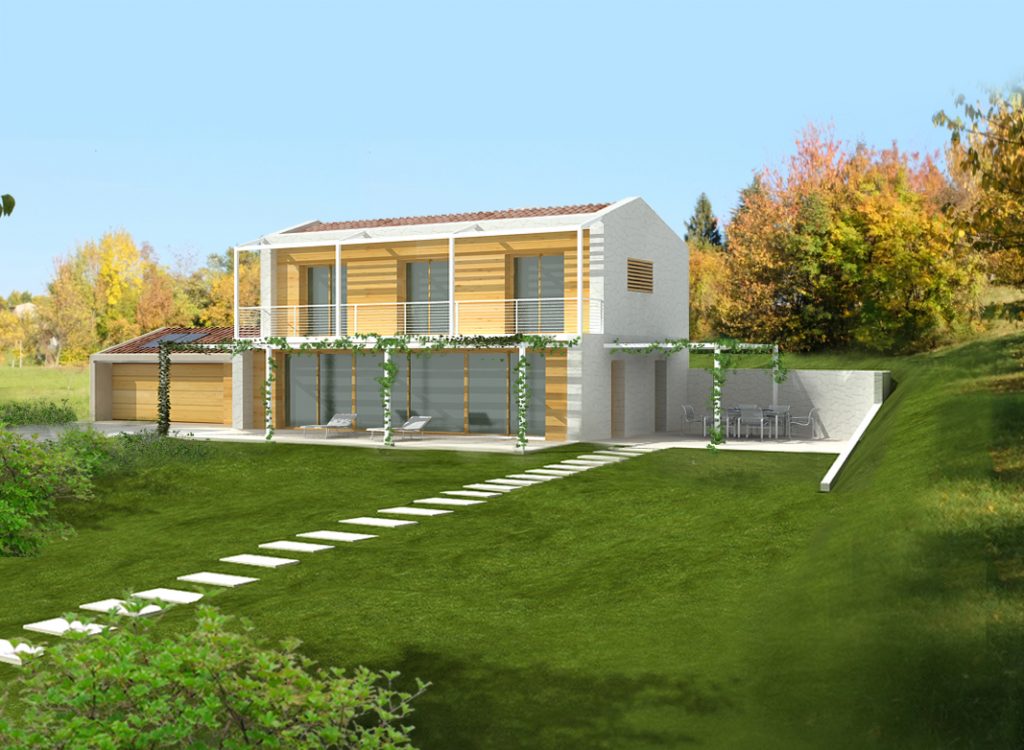 Casa in legno ecologica passiva a chiuppano, carrè (vicenza). casa ... Progetto casa ecologica